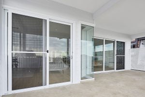 Ascend sliding door, and 90 degree window in Pearl White