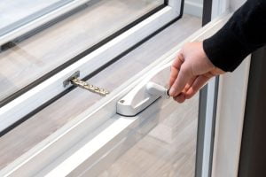 Ascend awning window chainwinder in Pearl White