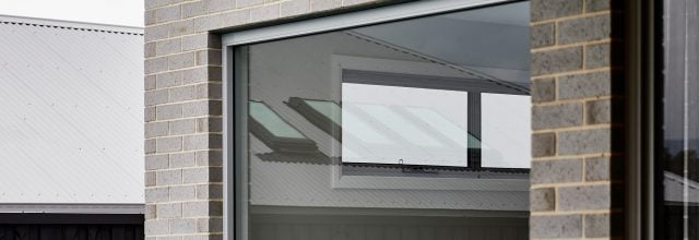 Paragon fixed window in Shale Grey