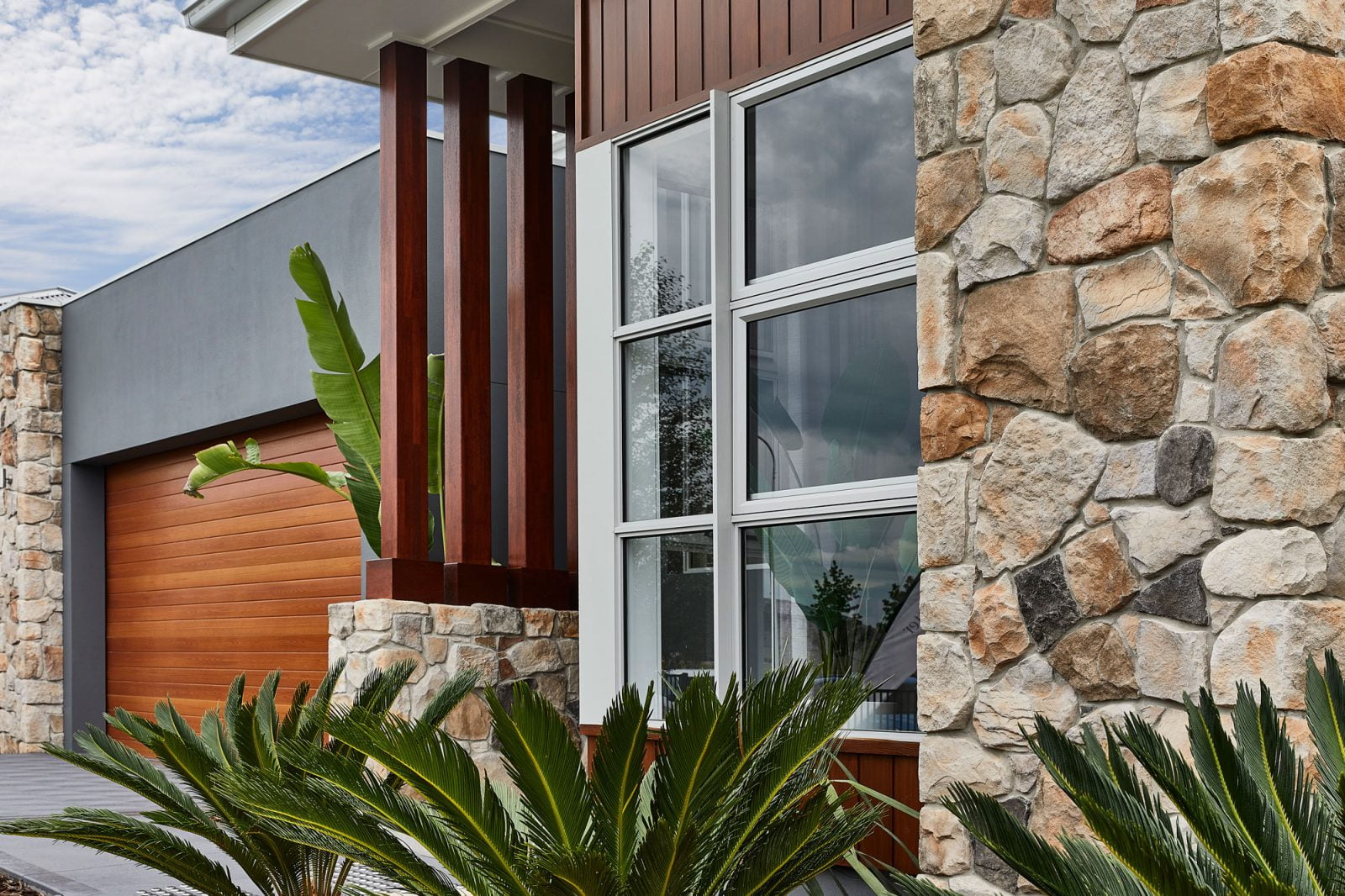 Horizon awning windows in Shale Grey