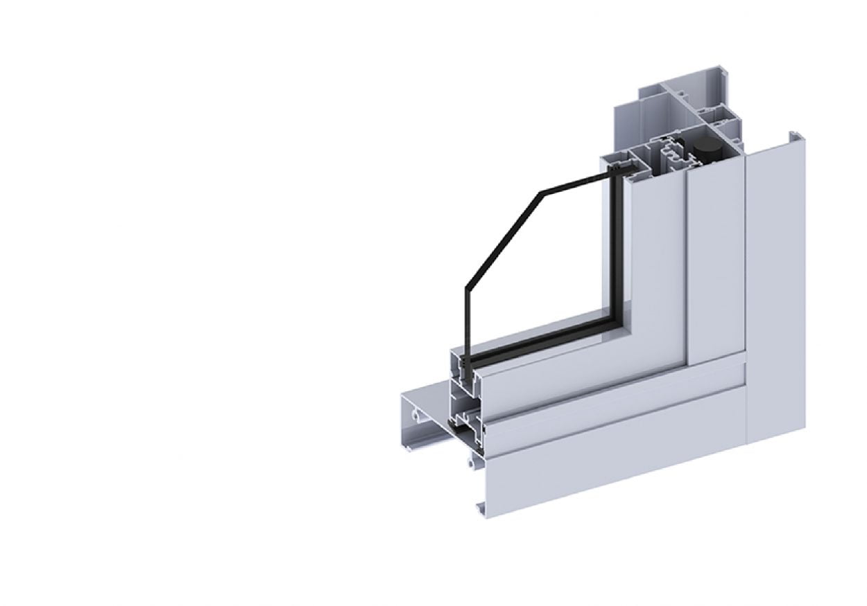 corner of Paragon double hung frame