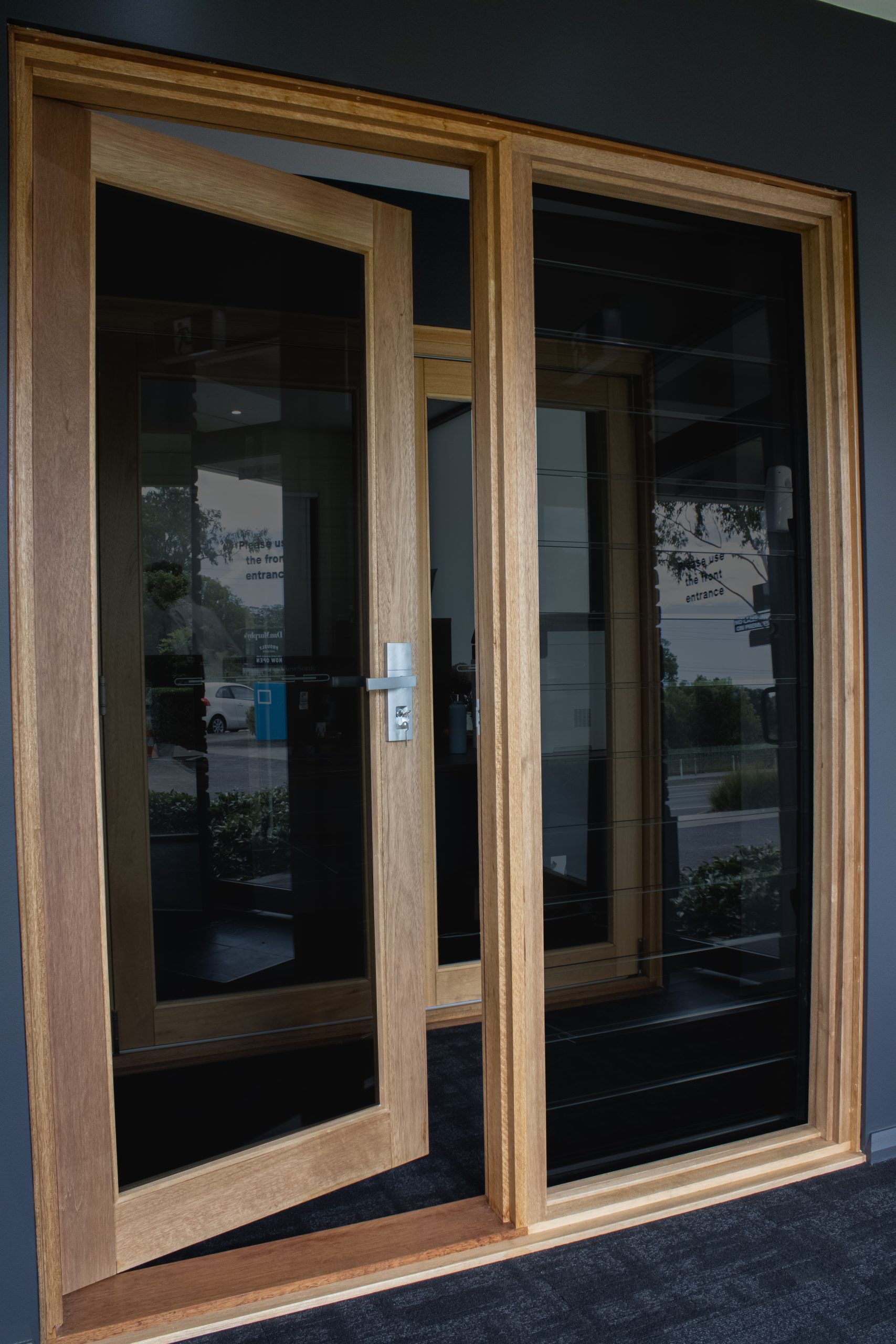 Open entry door