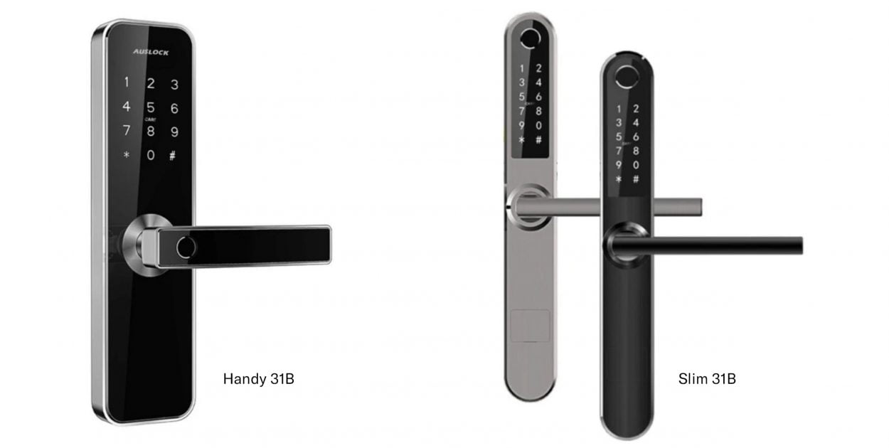 Auslock smart locks for Wideline front doors