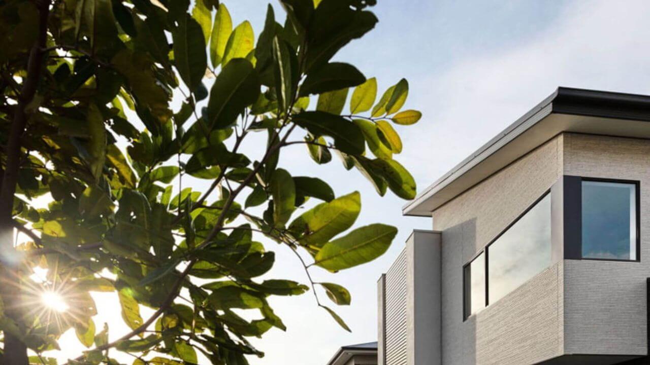 residential house showing window glass